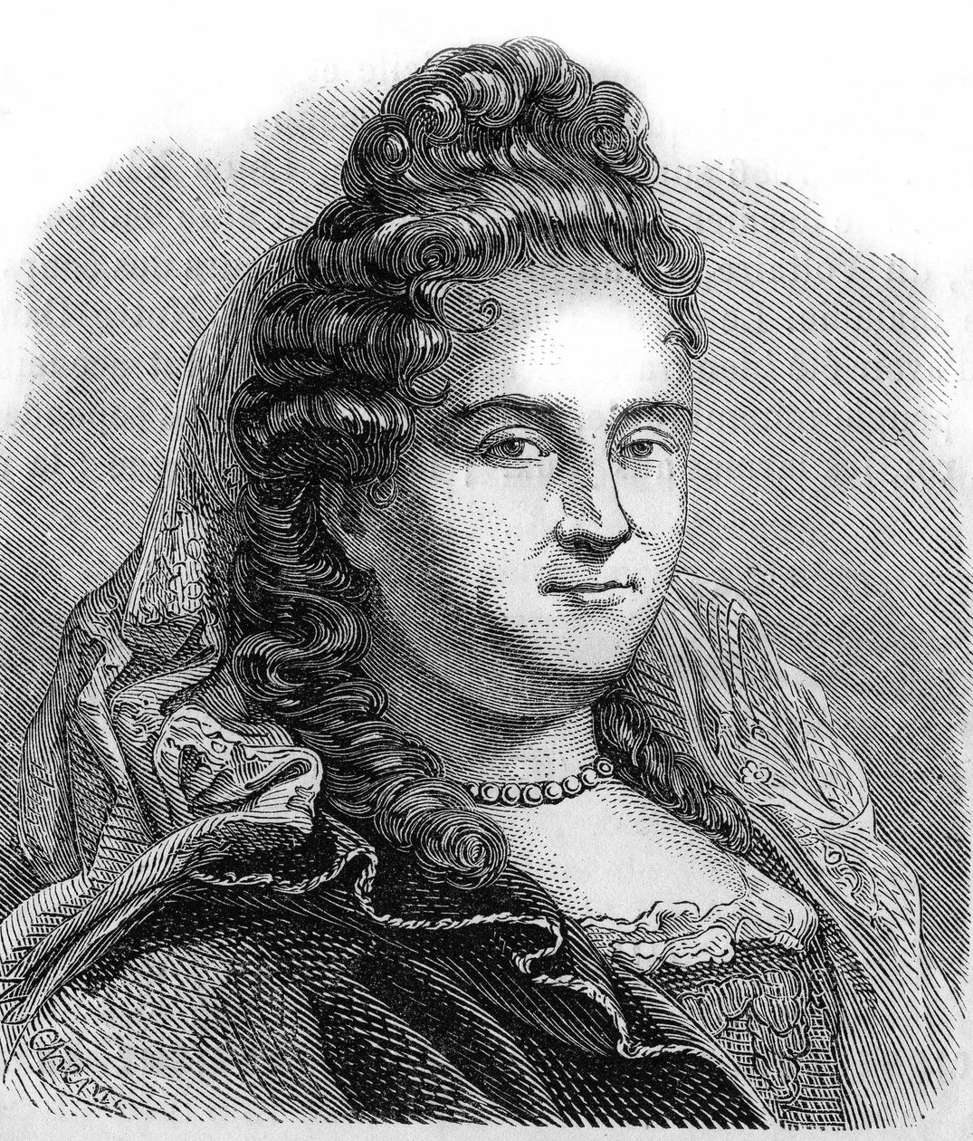 Portret Anne Lefebvre, pani Dacier. Francuski erudyta (1647-1720). autorstwa Unknown artist