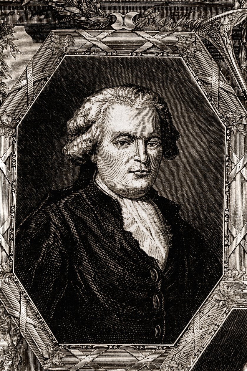 Portret Anthelme Brillat - Savarin. Francuski sędzia i pisarz (1755-1826), autor Physiologie du goût (1826), zbiór refleksji na temat przyjemności stołu.Jean Anthelme Brillat Savarin (Brillat-Savarin) (1755-1826) Francuskie gastro autorstwa Unknown artist