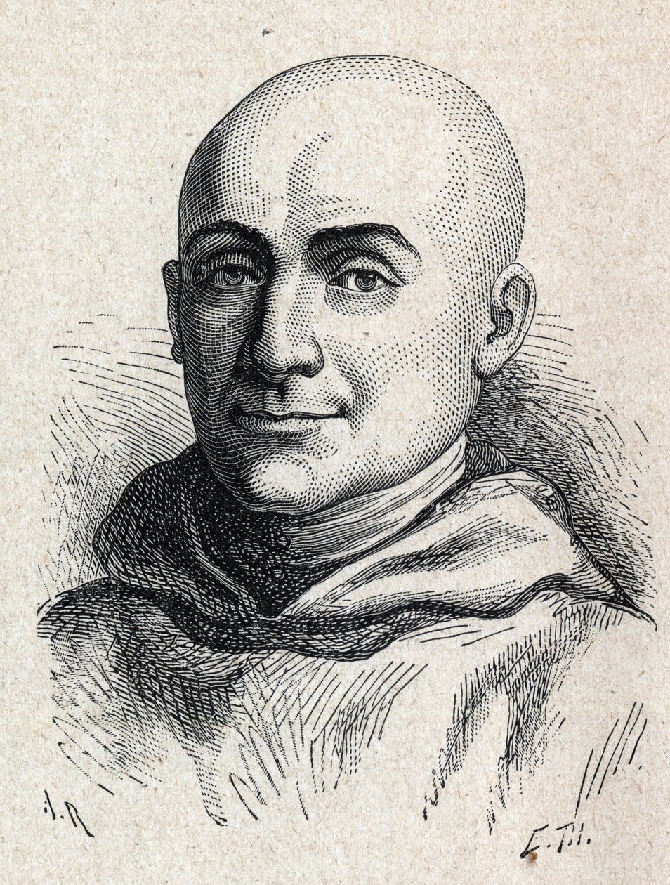 Portret Antoine Christophe Gerle (1736-1801) francuskiego zakonnika. autorstwa Unknown artist
