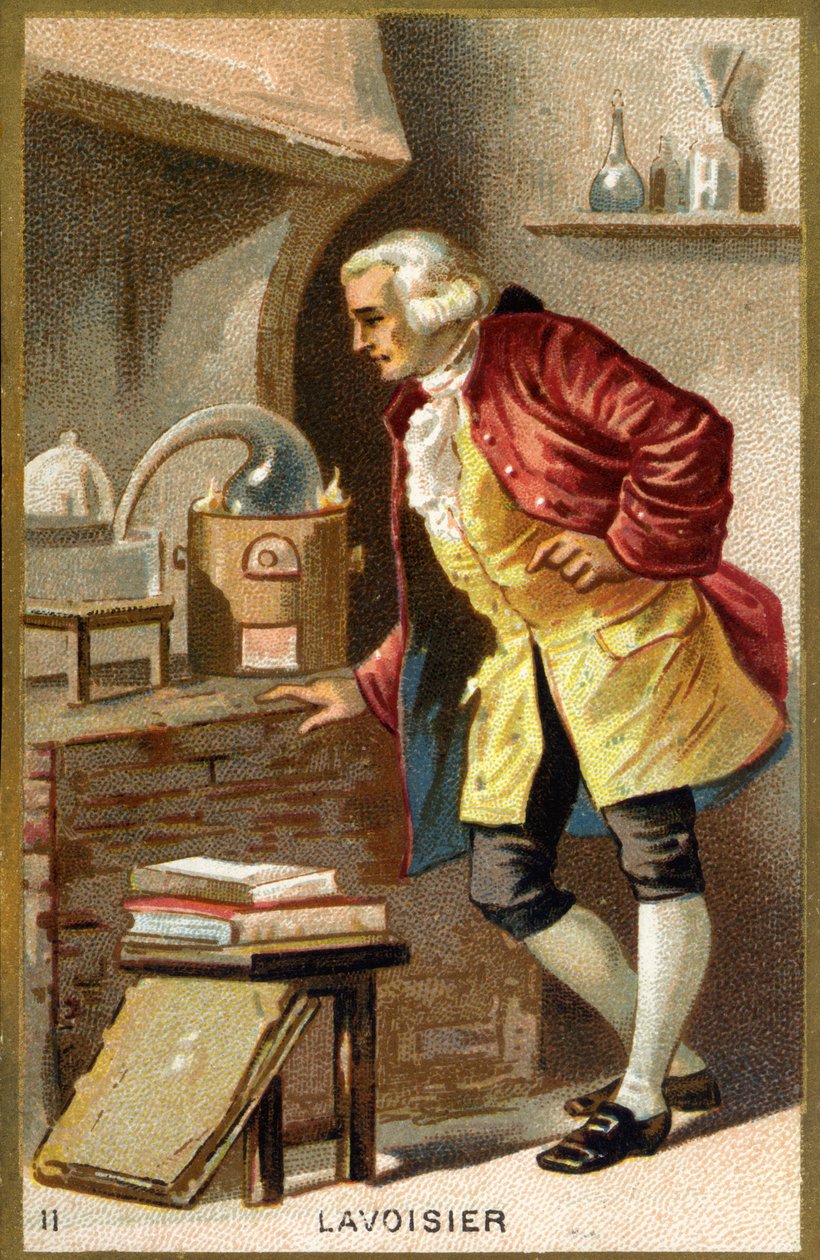 Portret Antoine Laurenta de Lavoisiera (1743 - 1794), francuskiego chemika. autorstwa Unknown artist