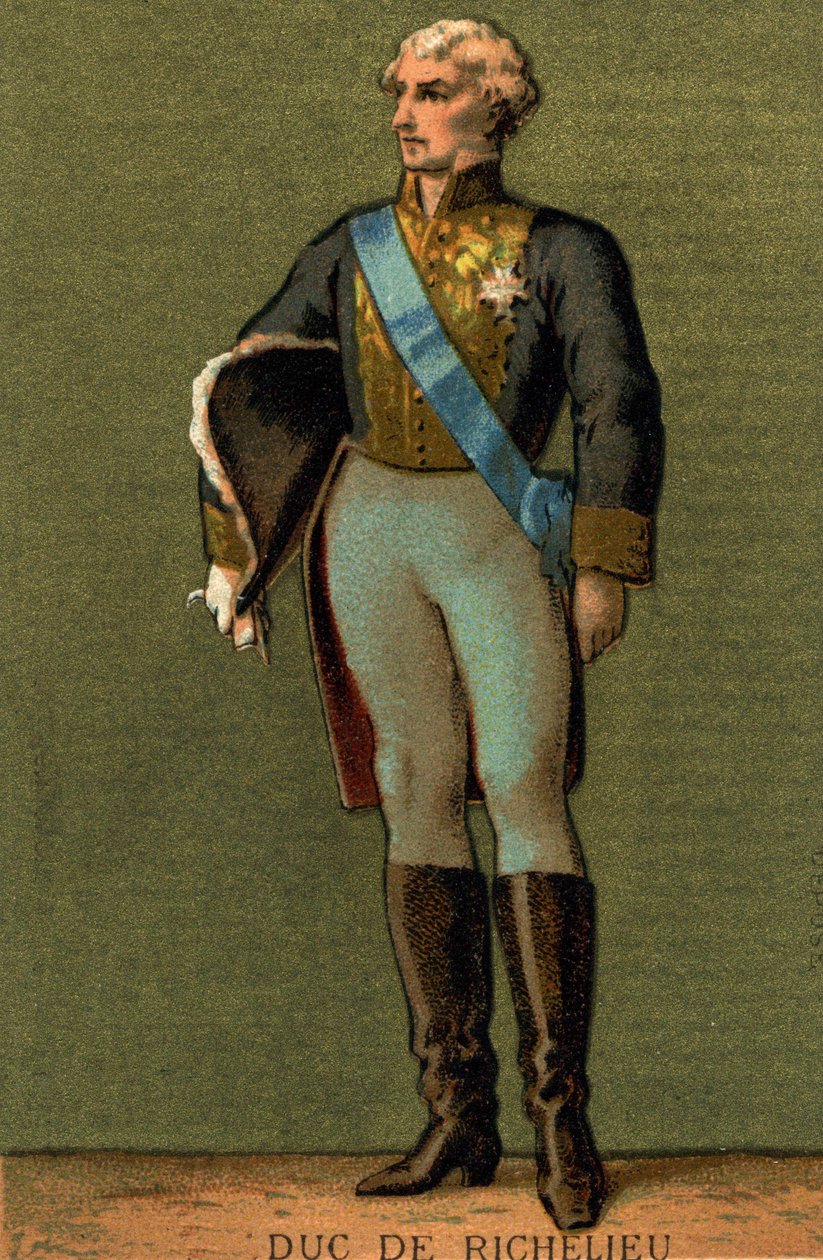 Portret Armanda du PLESSIS, księcia RICHELIEU (1766-1822) autorstwa Unknown artist
