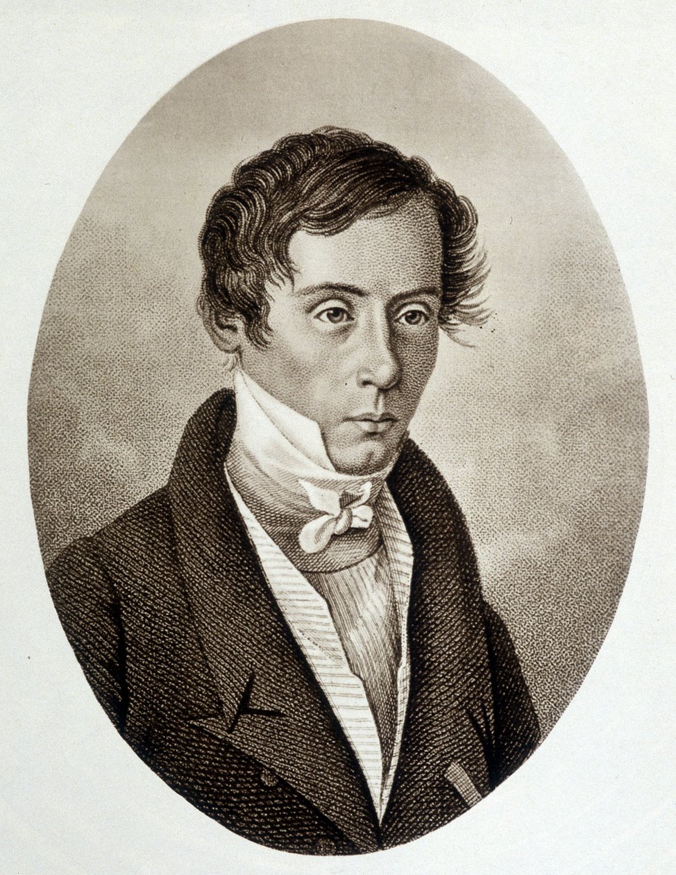 Portret Augustyna Fresnela (1788-1827), francuskiego fizyka. autorstwa Unknown artist