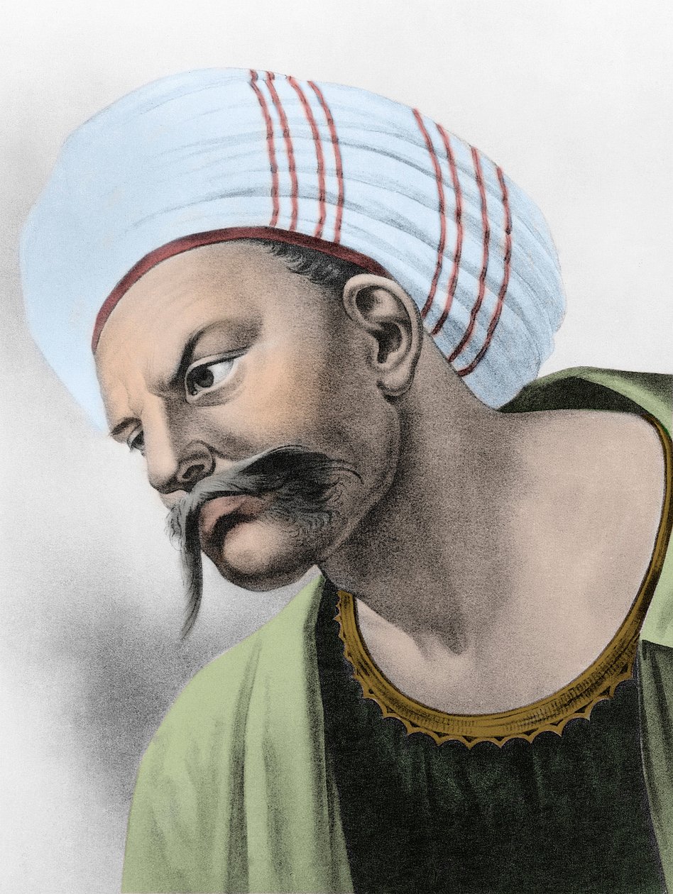 Portret Awerroesa (Ibn Rushd) - Portret Ibn-Rushda (Ibn Rushd) znany jako łacińska nazwa Awerroesa (1126-1198) autorstwa Unknown artist