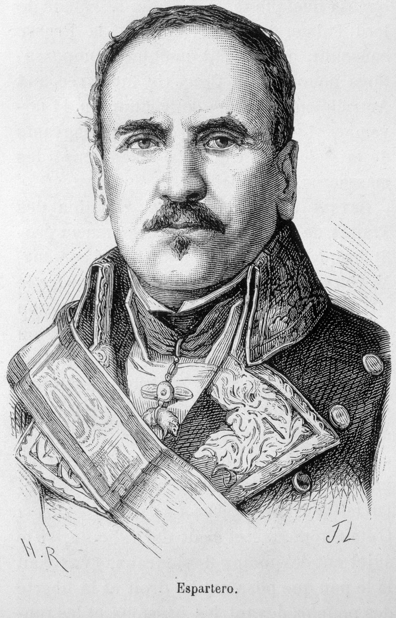 Portret Baldomero Espartero, księcia zwycięstwa, generała i hiszpańskiego męża stanu (1793 - 1879) autorstwa Unknown artist