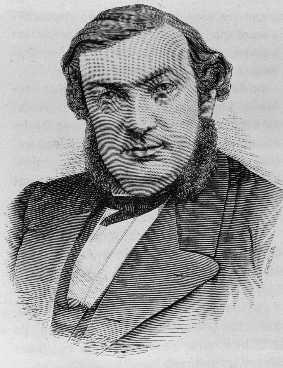 Portret Barbie. Rycina z końca XIX wieku w „Histoire de France” H. Martina. autorstwa Unknown artist