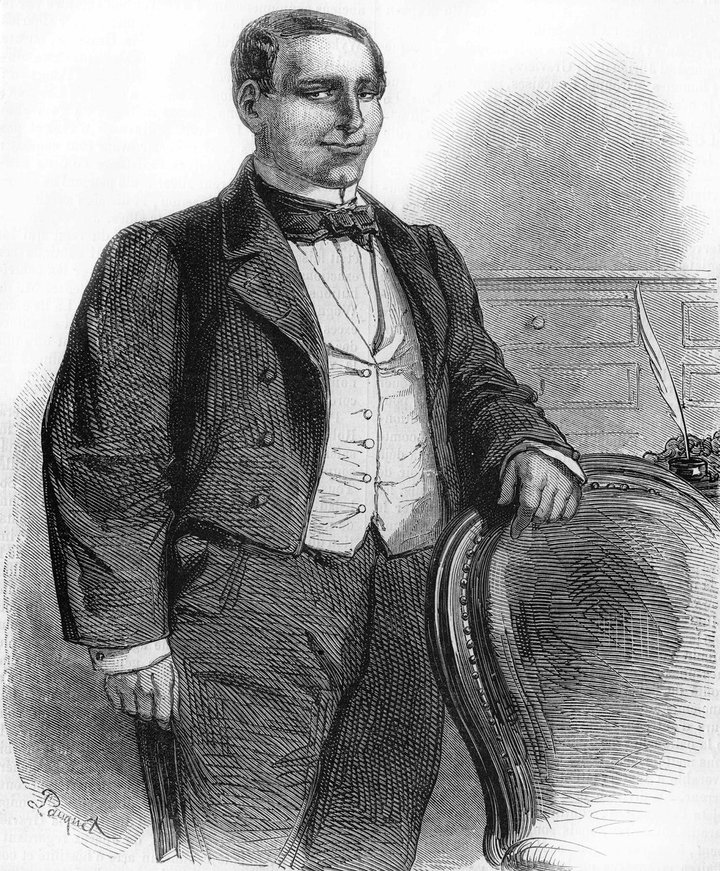 Portret Benito Pabla Ju¿reza. Meksykański polityk pochodzenia indyjskiego (1806-1872). Prezydent Republiki Meksykańskiej w 1858 r. autorstwa Unknown artist