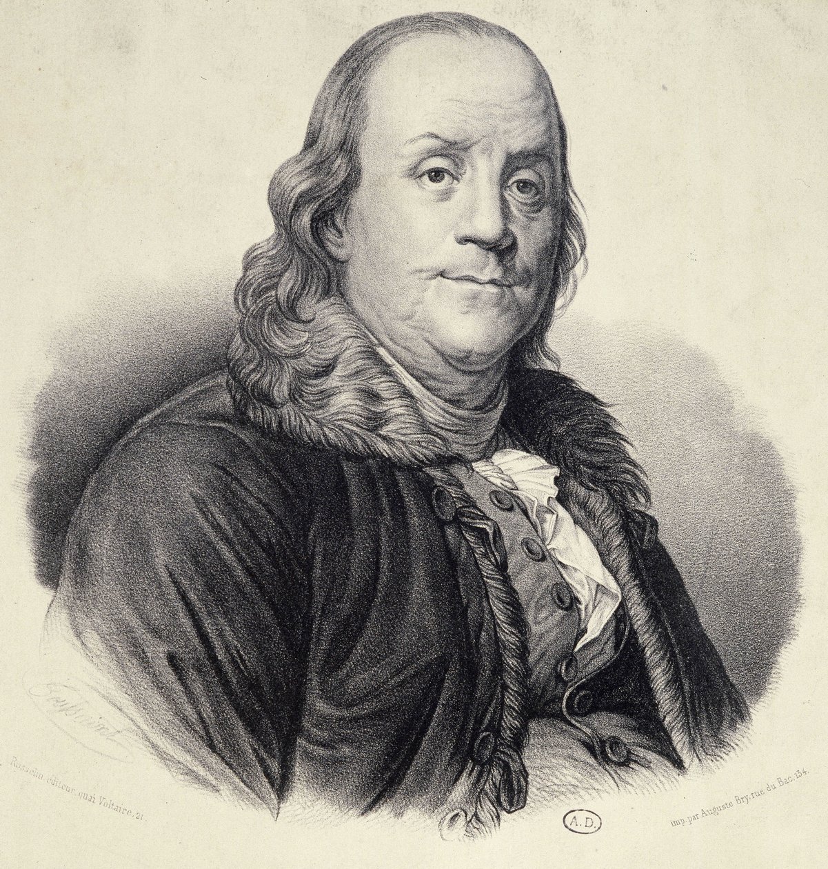 Portret Benjamina Franklina autorstwa Unknown artist