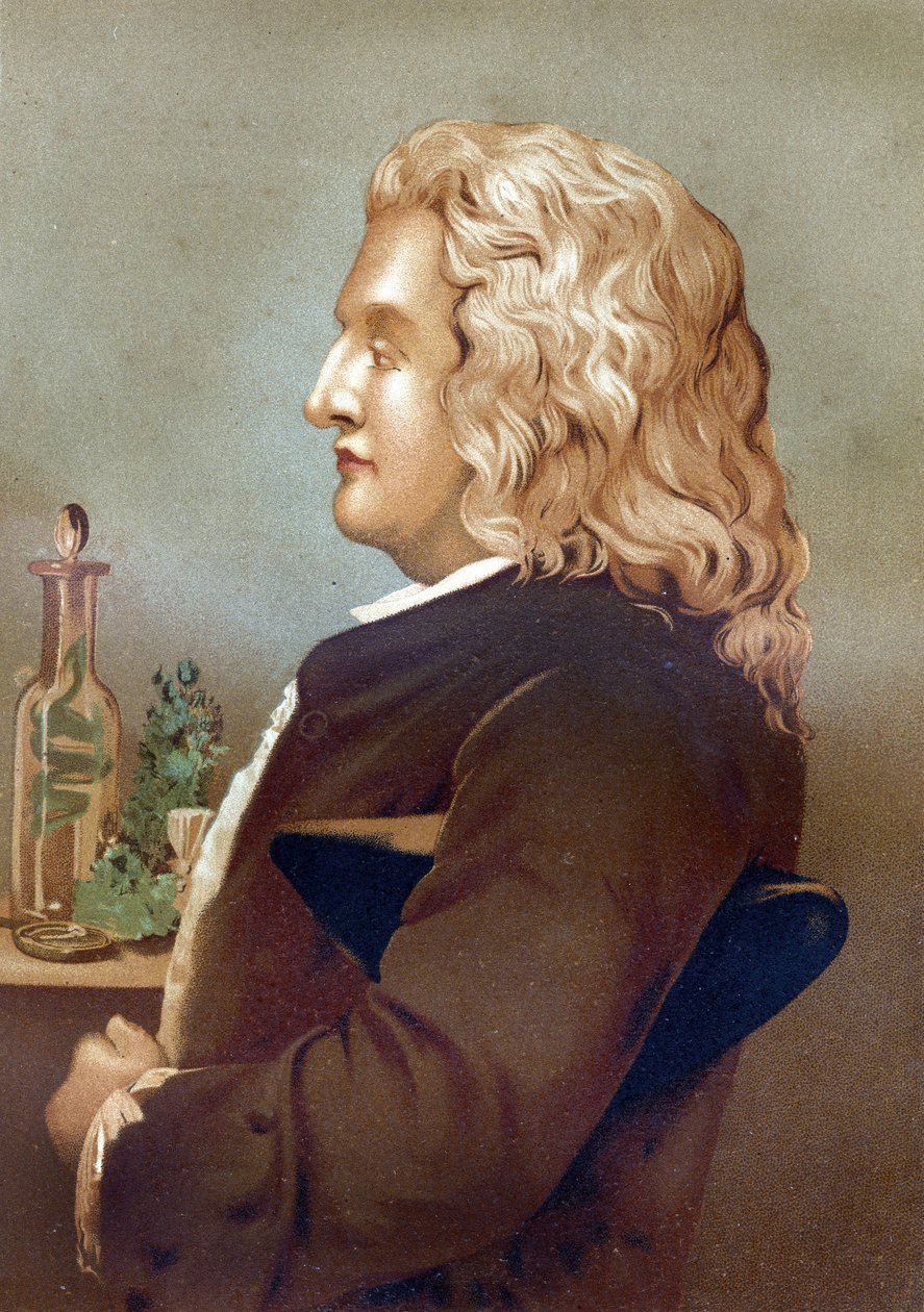 Portret Bernarda de Jussieu (1699-1777), francuskiego botanika. z „La Ciencia y sus Hombres Louisa Figuiera”. Barcelona 1881 autorstwa Unknown artist