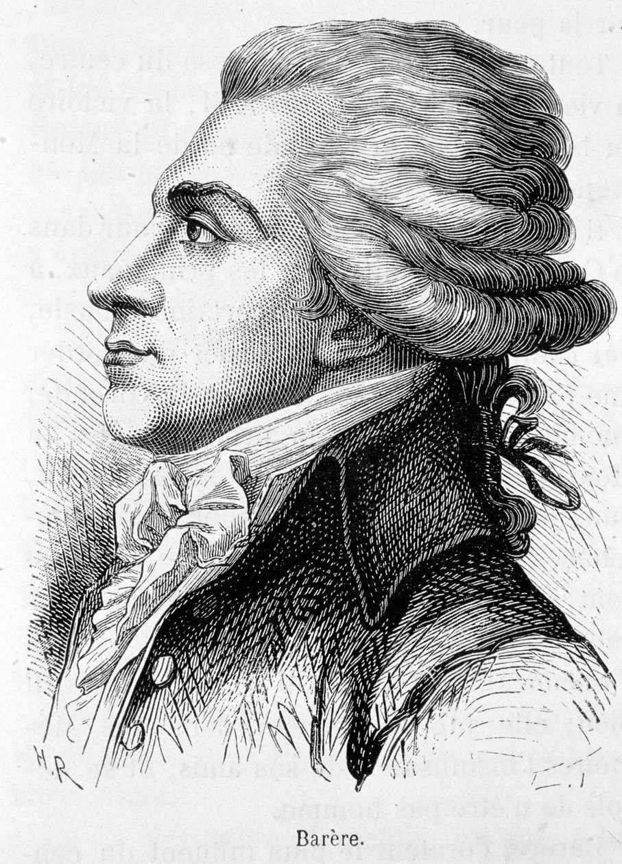 Portret Bertranda Barere de Vieuzac (1755-1841), polityka francuskiego. autorstwa Unknown artist