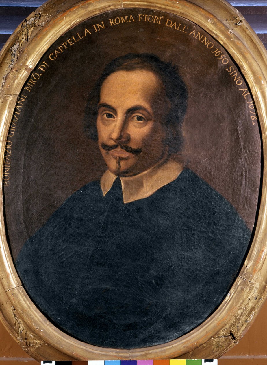Portret Bonifazio Grazianiego (1604/1605-1664), włoskiego kompozytora. autorstwa Unknown artist