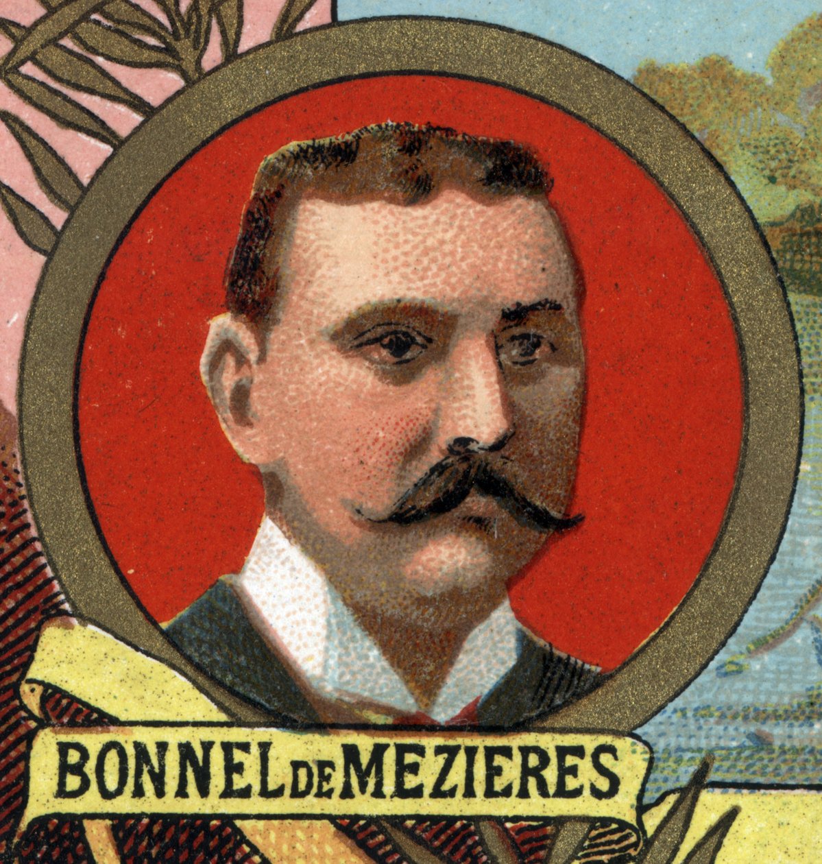 Portret Bonnet (Bonnel) autorstwa francuskiego badacza Mezieres. autorstwa Unknown artist