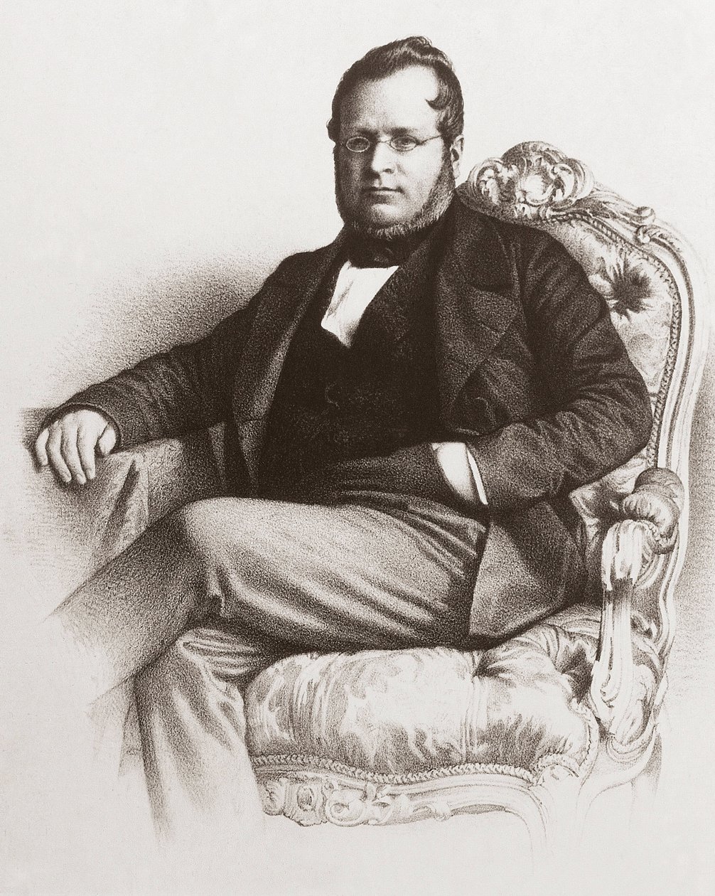 Portret Camillo Benso hrabiego Cavour (1810 - 1861) - Portret Camillo Benso, hrabiego Cavour (1810-1861). autorstwa Unknown artist