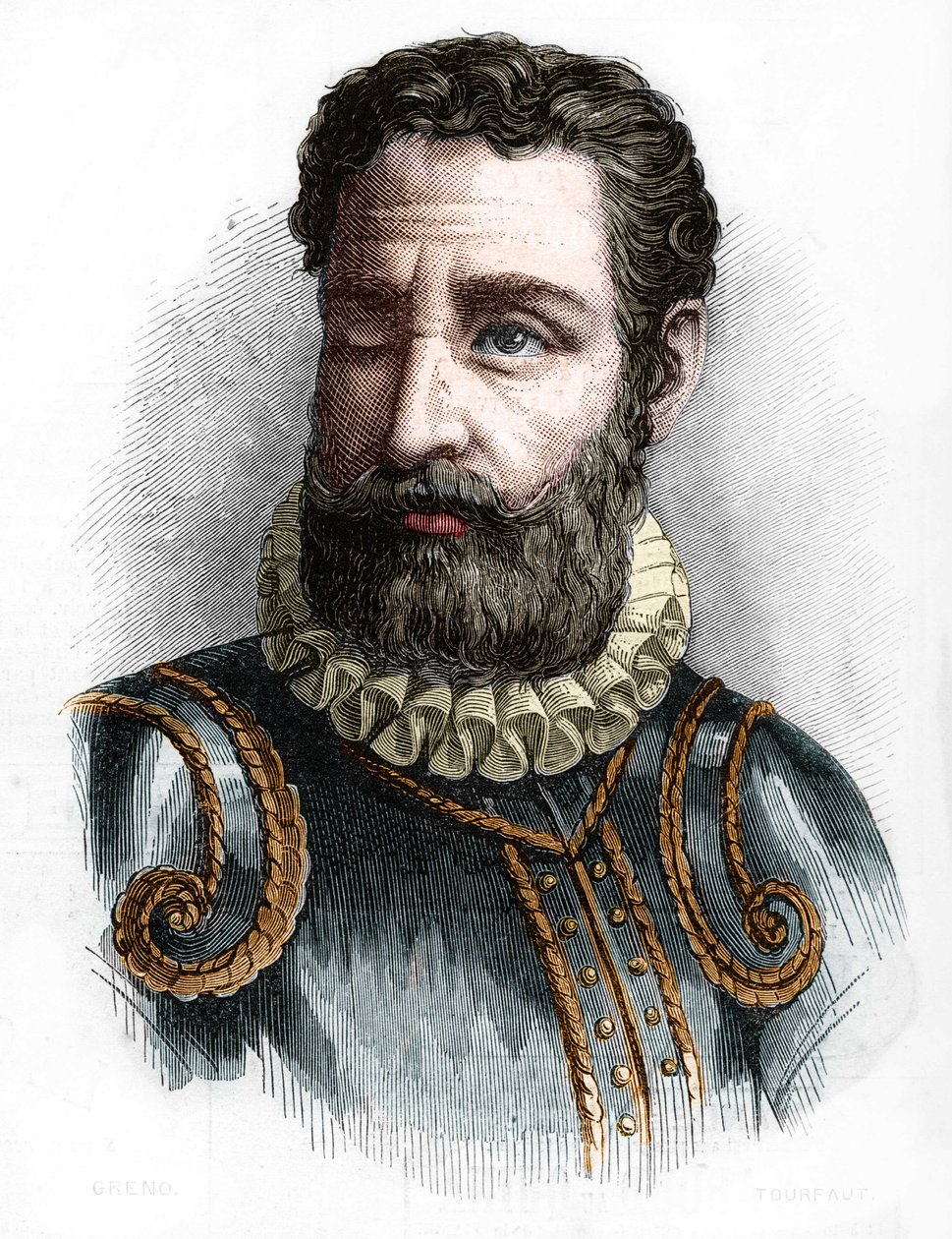 Portret Camoens Luis Vaz de Camoens, portugalski poeta (1525-1580). autorstwa Unknown artist
