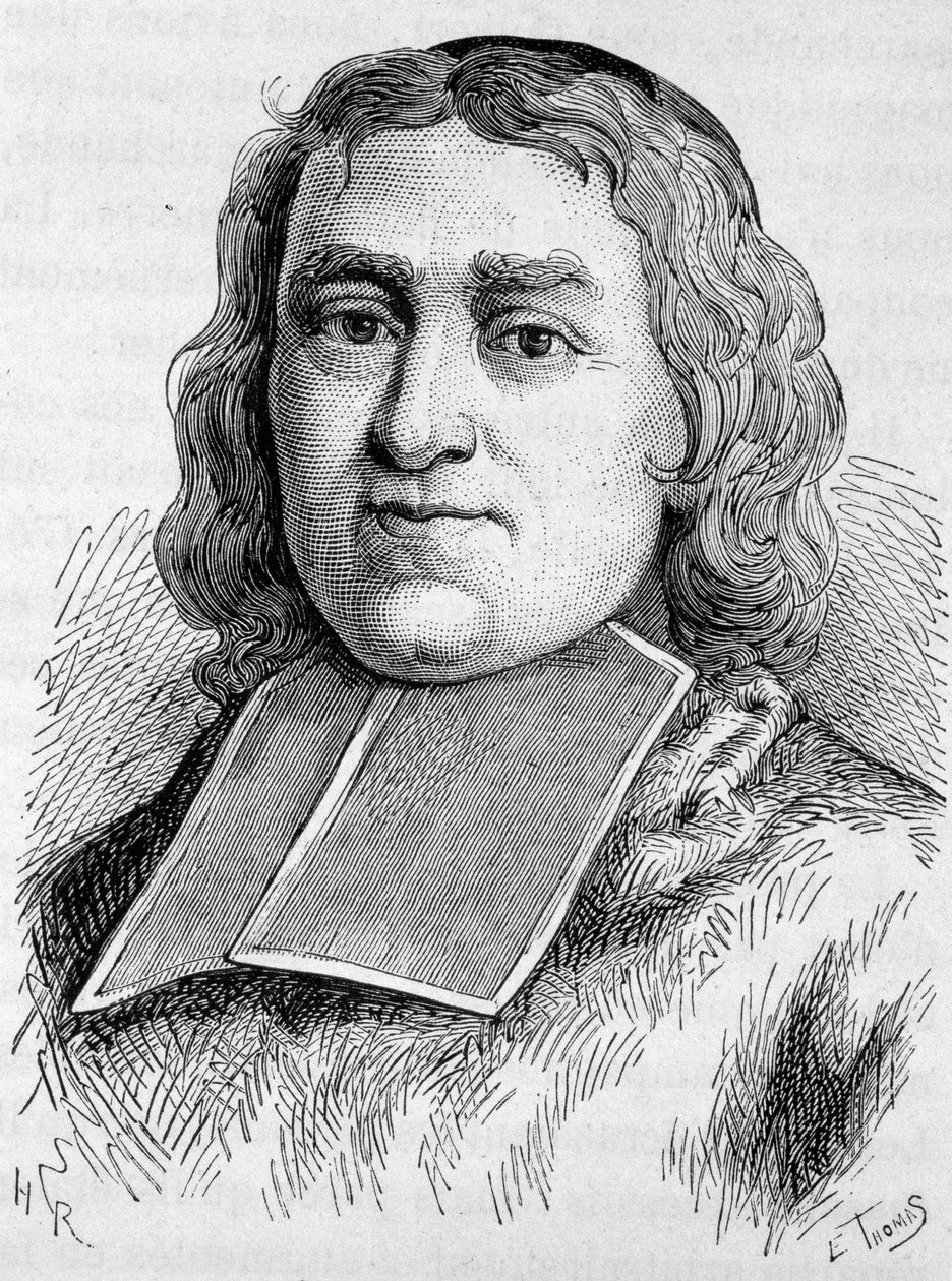 Portret kardynała Fleury (1653 - 1743) (André Hercule de Fleury). Rycina z końca XIX wieku w „Histoire de France” H. Martina. autorstwa Unknown artist