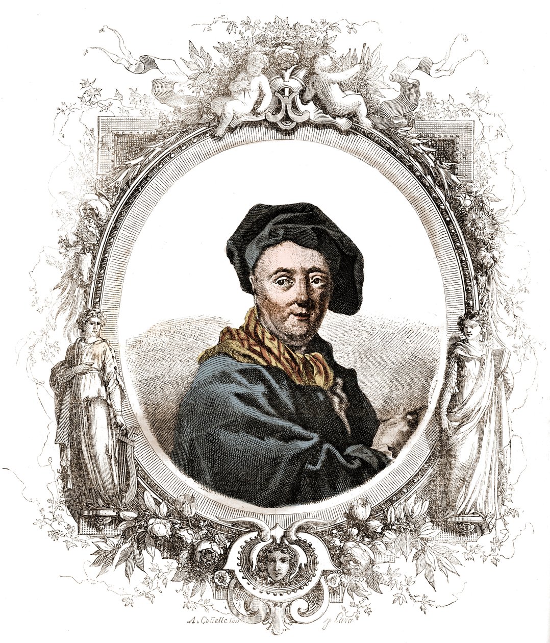 Malarz francuski w Portretie Carly von (101-6). autorstwa Unknown artist