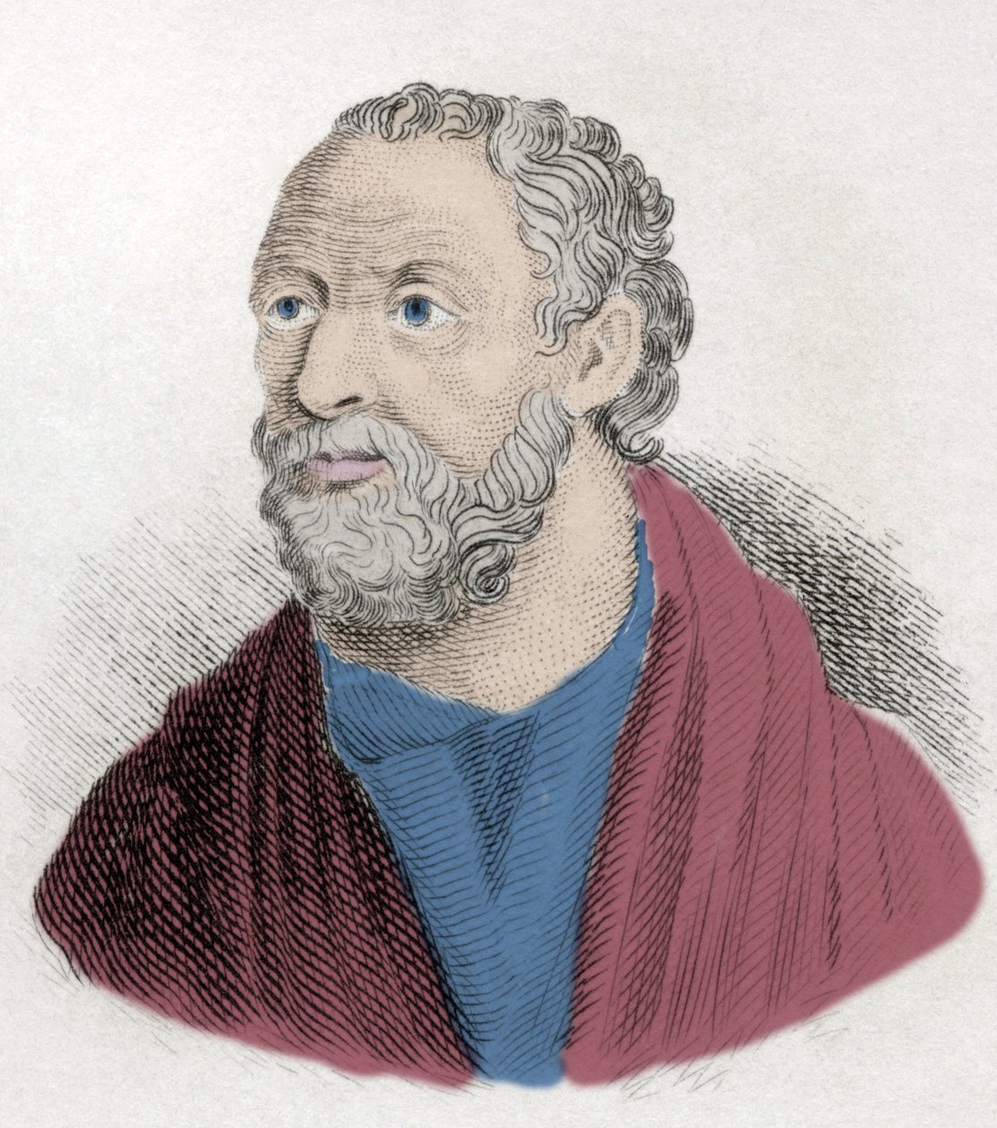 Portret Carneade (219-128 pne) Greckiego filozofa. autorstwa Unknown artist