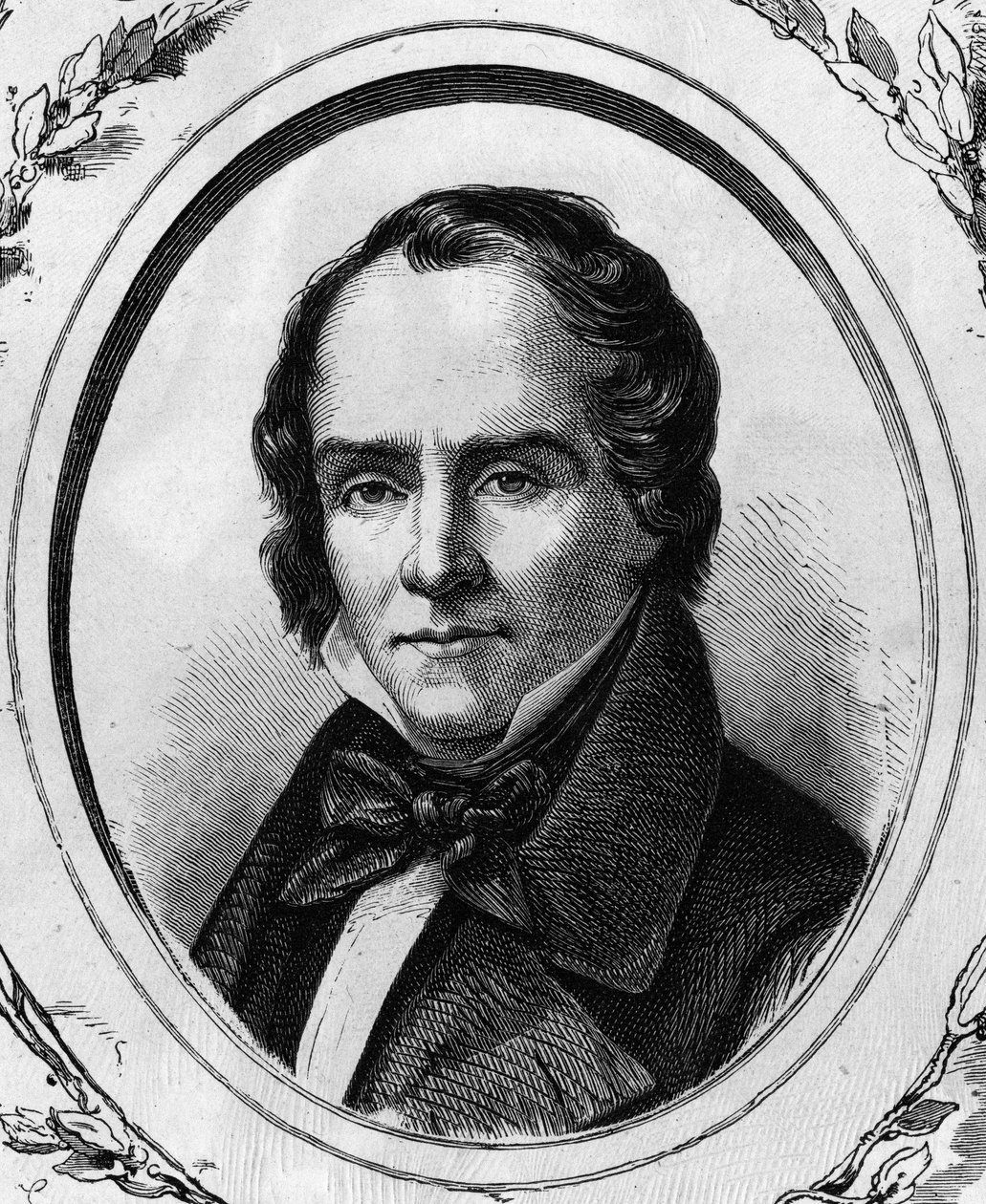 Portret Kazimierza Delavigne, francuskiego poety i dramaturga (1793 - 1843) rycina z 1866 roku. autorstwa Unknown artist
