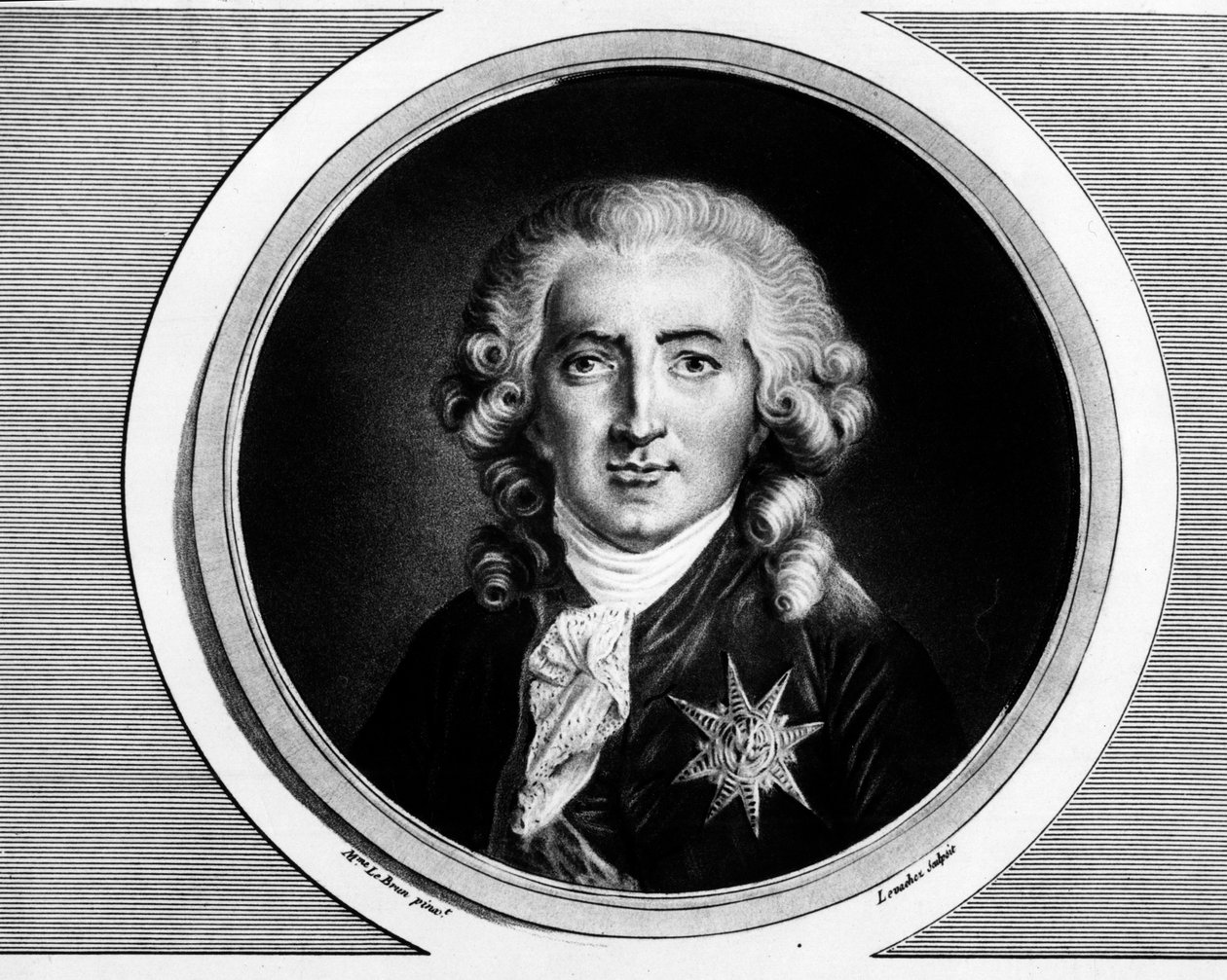 Portret Karola Alexandre de Calonne (1734-1802). Grawer w „”Kompletny zbiór obrazów historycznych rewolucji francuskiej, w trzech tomach.””” 1804. autorstwa Unknown artist