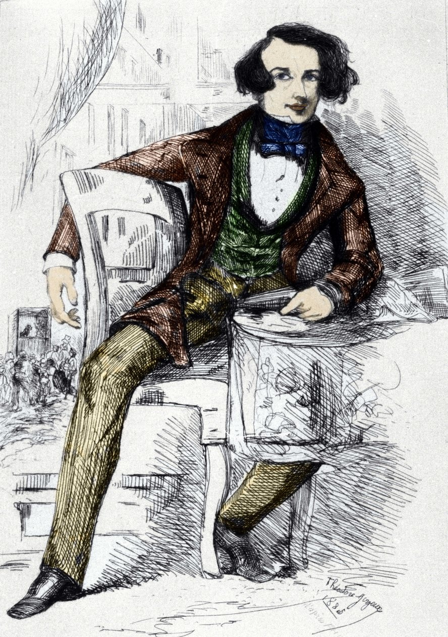 Portret Karola Dickensa (1812-1870), angielskiego pisarza. autorstwa Unknown artist