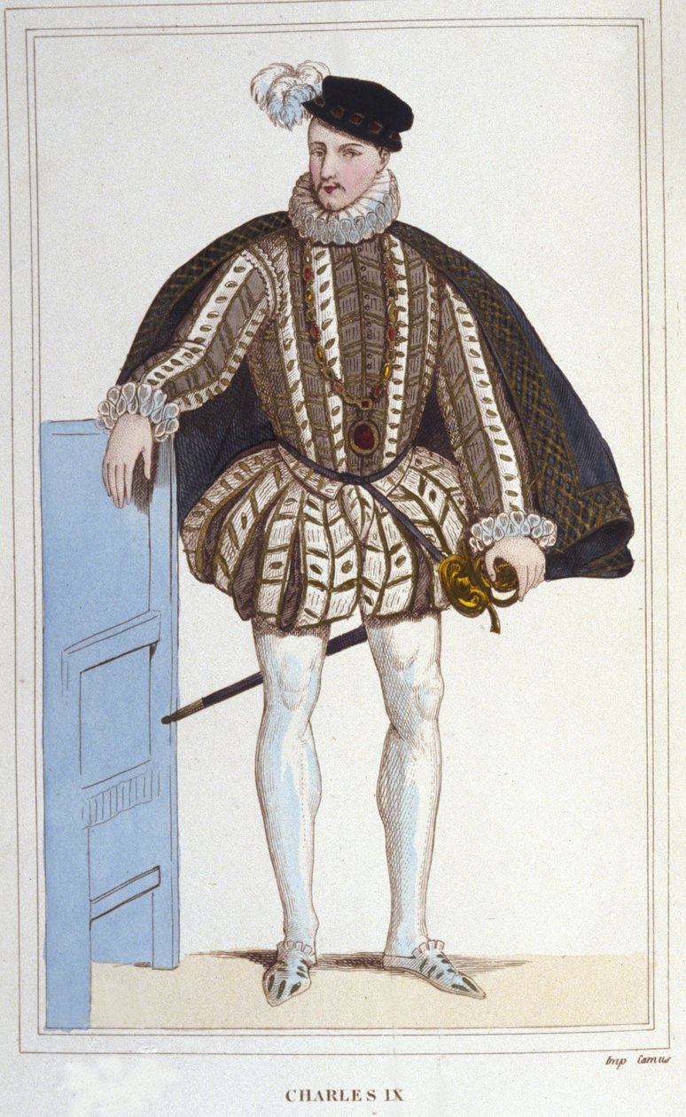 Portret Karola IX (1550 - 1574), króla Francji. autorstwa Unknown artist