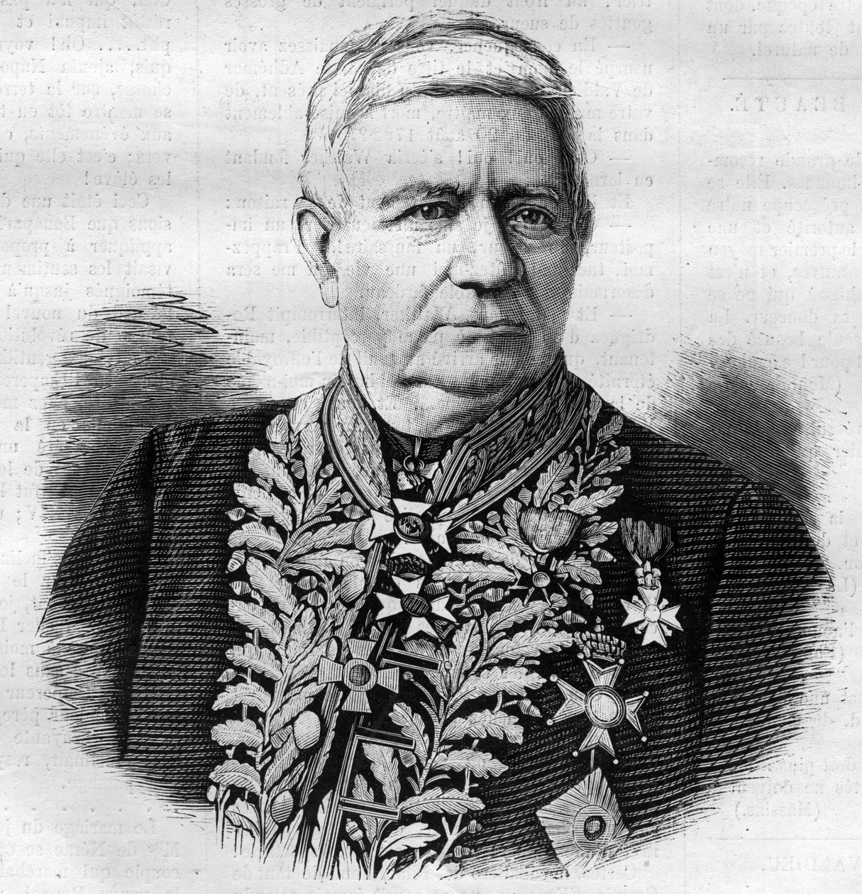 Portret Charles Joseph Pascal de Luesemans (1808 -1882) Belgijski polityk - rycina 1882 autorstwa Unknown artist