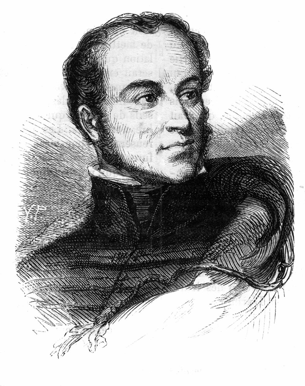Portret generała Charlesa Nicolasa Fabviera, ambasadora i zastępcy Francji. (1782-1855) autorstwa Unknown artist