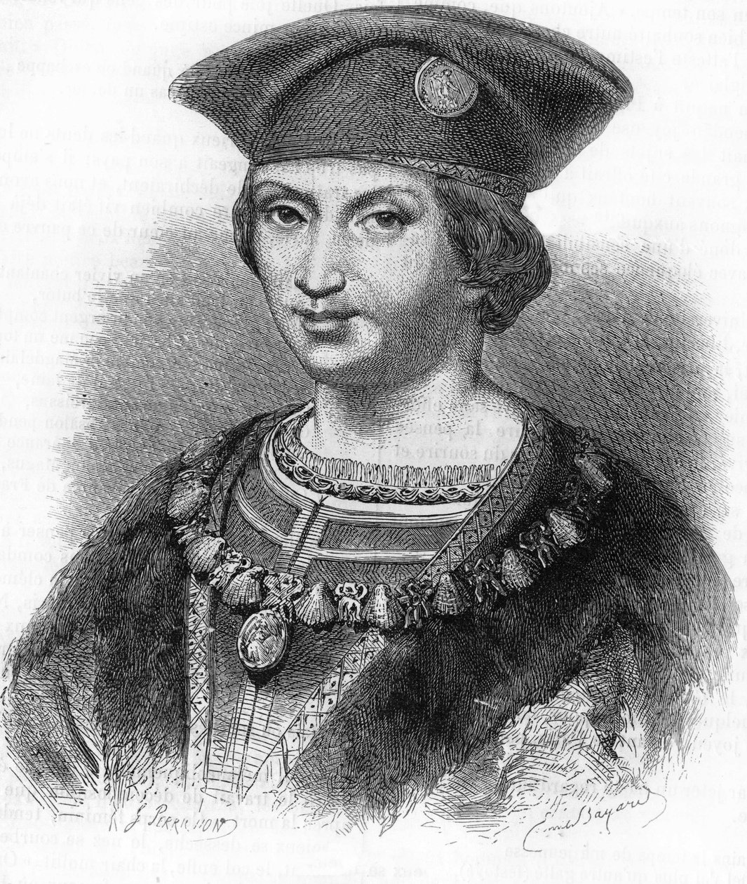 Portret Karola VIII króla Francji (1470-1498). autorstwa Unknown artist