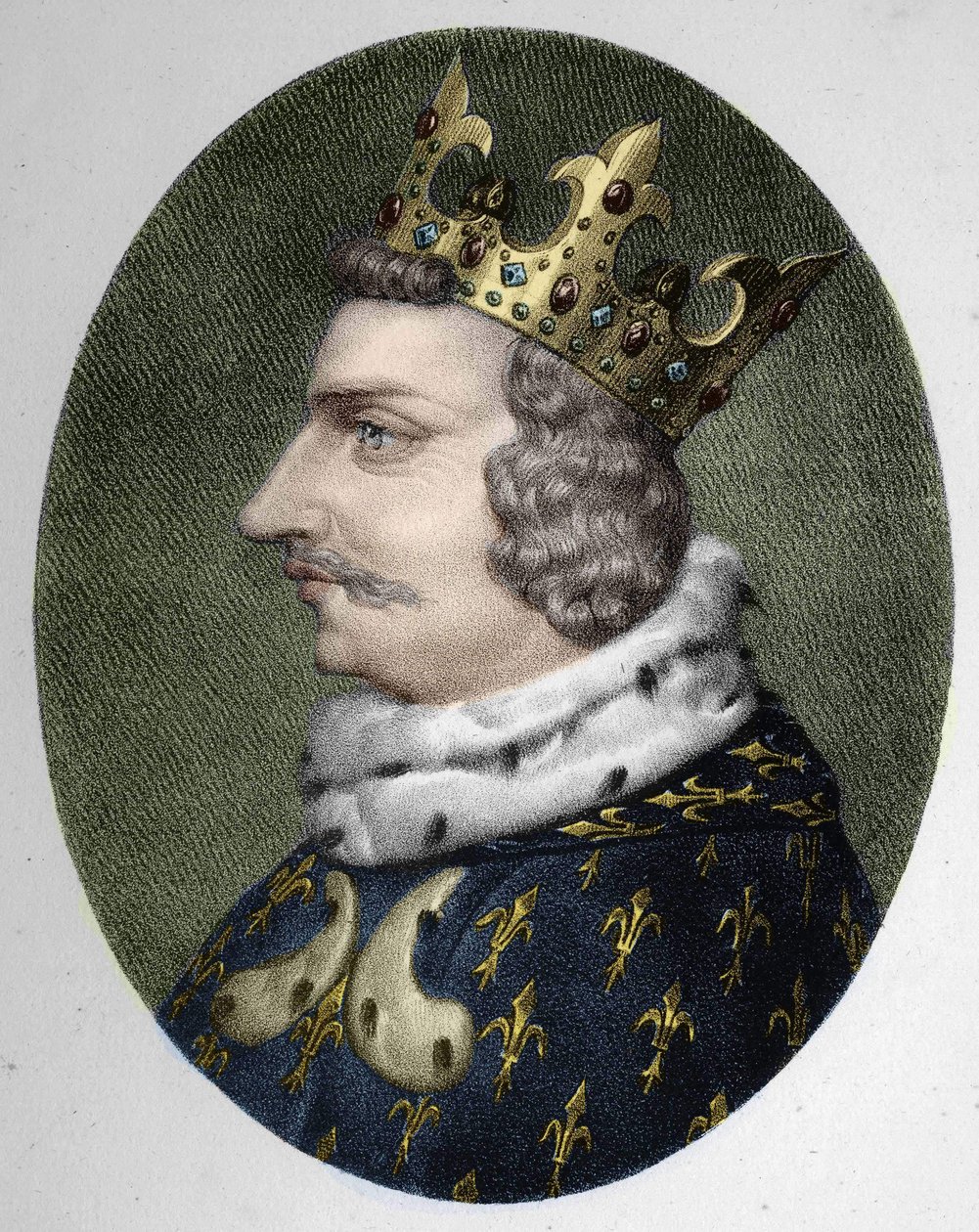Portret Karola V Mądrego (1338 - 1380), króla Francji autorstwa Unknown artist