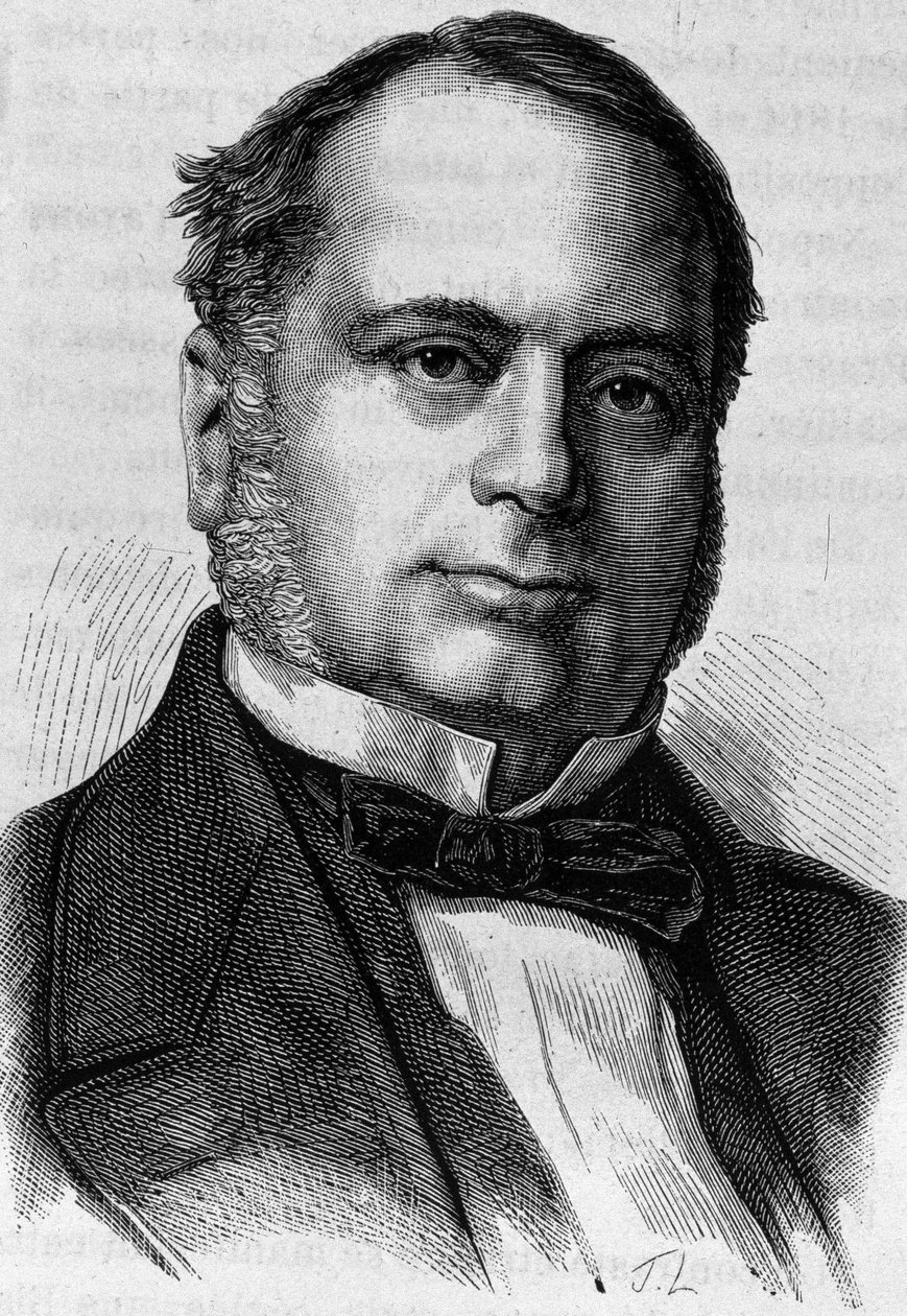 Portret Karola Valletty (? - 1881). Rycina z końca XIX wieku w „Histoire de France” H. Martina. autorstwa Unknown artist
