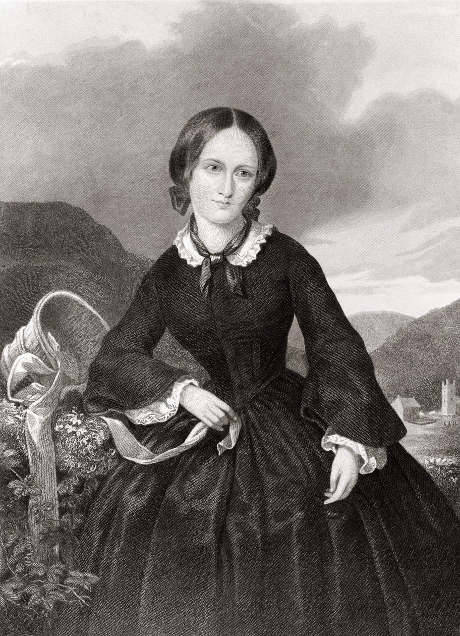 Portret Charlotte Bronte (1816 - 1855), poetki i powieściopisarki. autorstwa Unknown artist