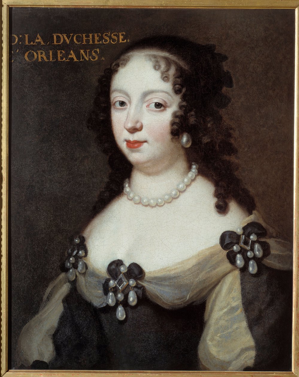 Portret Charlotte Elisabeth de Baviere (1652-1722) księżna Orleanu zwana Madame Palatine. Anonimowy obraz z XVII wieku. Olej na płótnie. Meaux, Musee Bossuet - Portret Charlotte Elżbiety Bawarskiej (1652-1722), Księżniczka Palatyna i Du autorstwa Unknown artist
