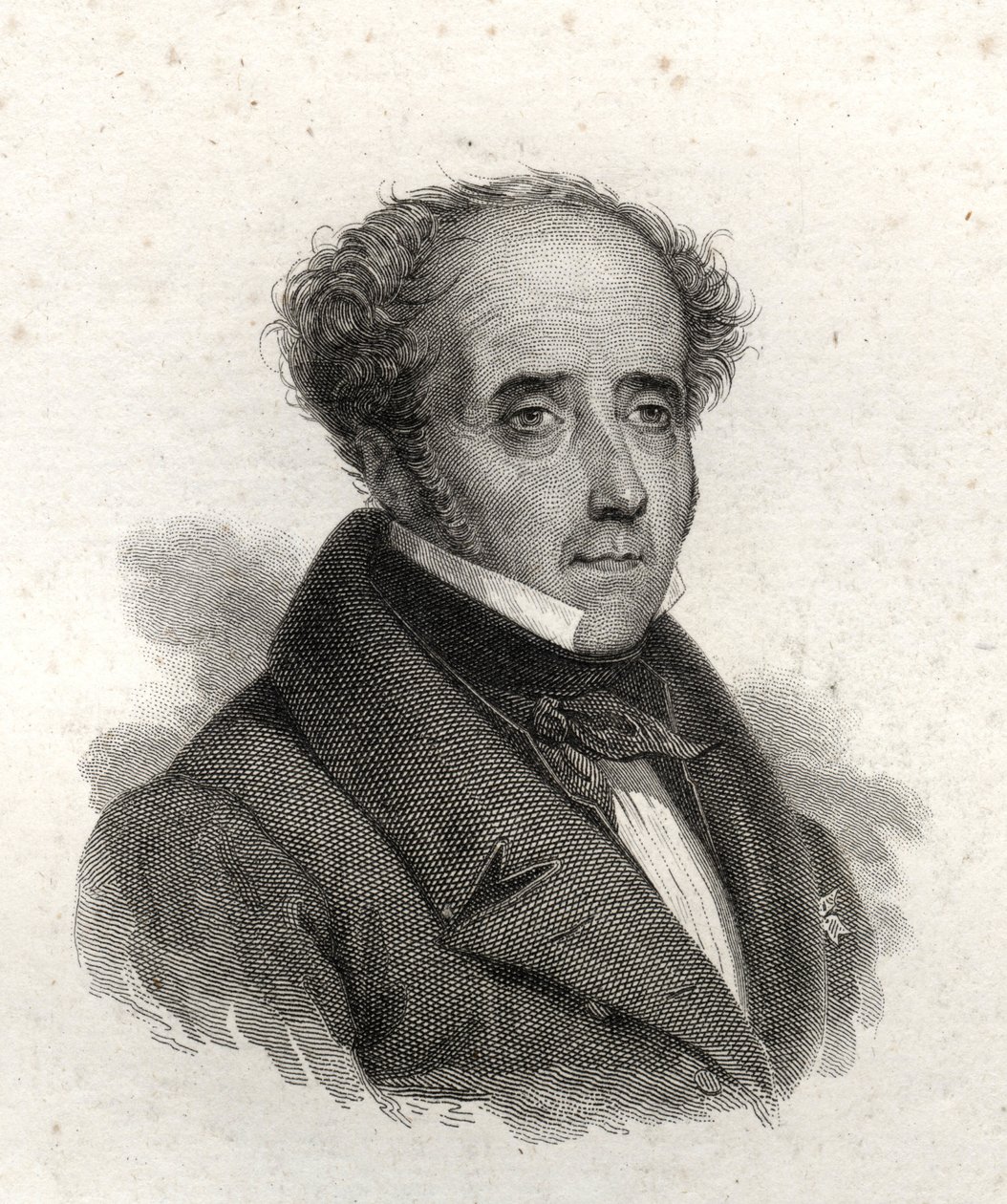 Portret Chateaubrianda, rycina z XIX wieku autorstwa Unknown artist