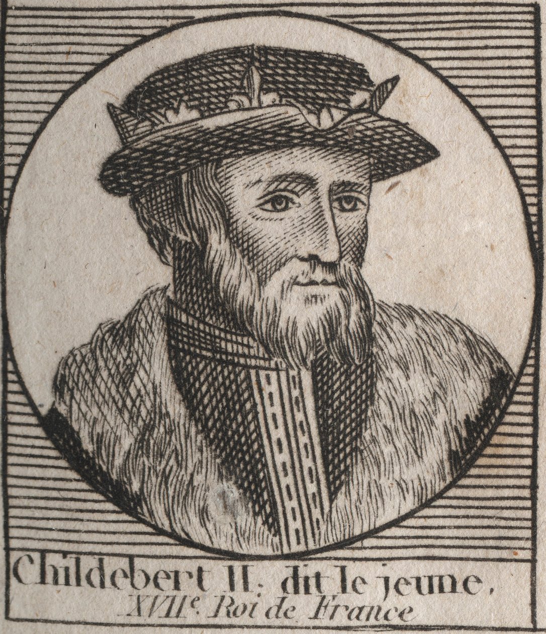 Portret Childeberta II autorstwa Unknown