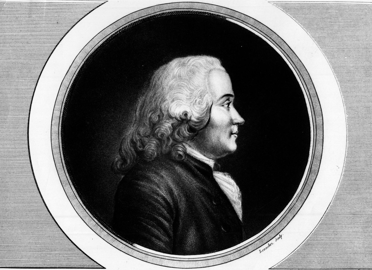Portret Chretiena Guillaume de Malesherbes (1721-1794). Grawer w „”Kompletny zbiór obrazów historycznych rewolucji francuskiej, w trzech tomach.””” 1804. autorstwa Unknown artist