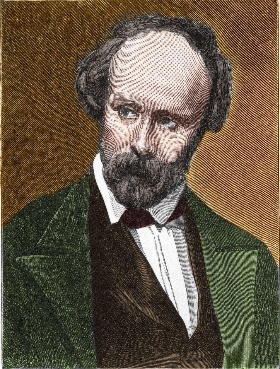 Portret Christiana Friedricha Hebbela (1813-1863) niemieckiego poety i dramaturga autorstwa Unknown artist