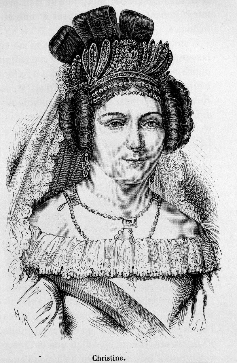 Portret Christine de Suede, zwanej królową Christine (1626-1689). autorstwa Unknown artist