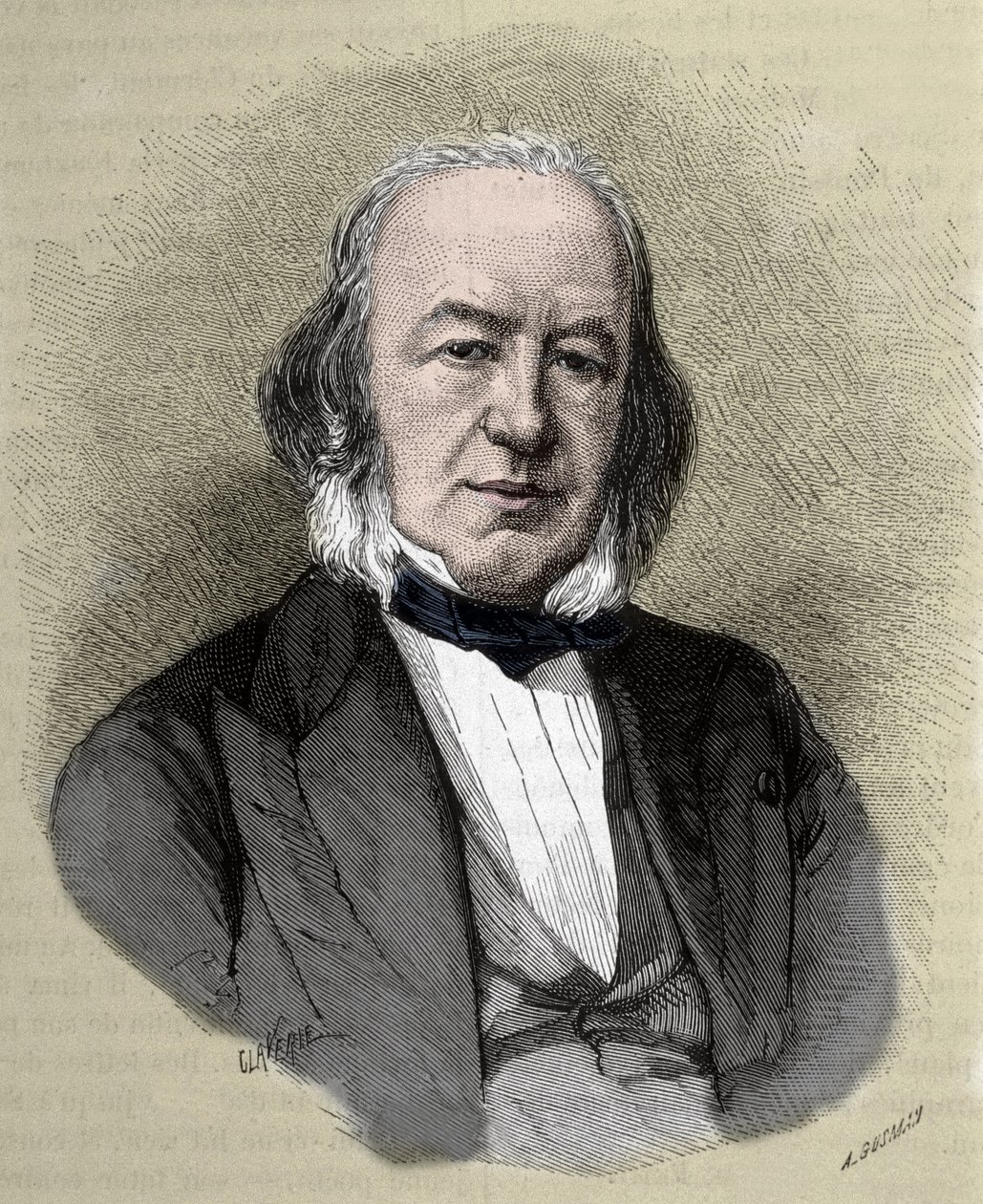 Portret Claude Bernard (1813 - 1878) Francuski fizjolog. autorstwa Unknown artist