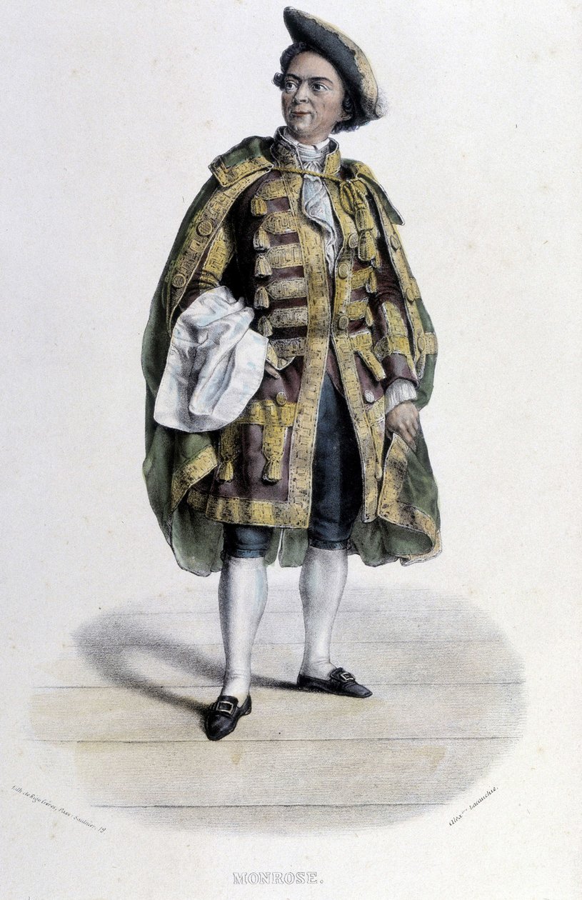 Portret Claude Louis Serafin Barizain (lub Barisain), dit Monrose autorstwa Unknown artist