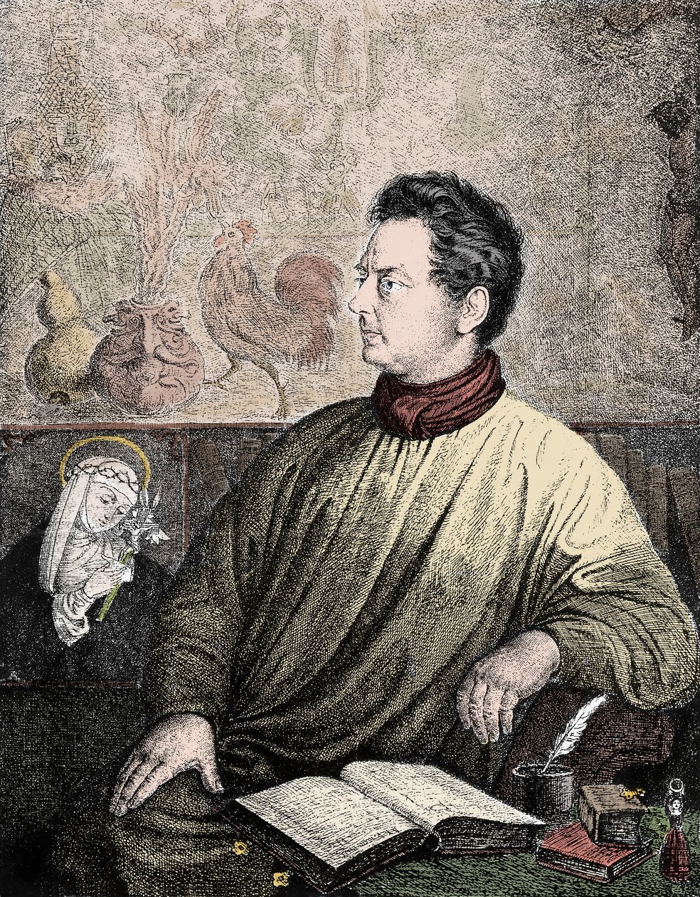Portret Clemensa Brentano (1778-1842), niemieckiego pisarza i poety - Portret Clemensa Marii Brentano autorstwa Unknown artist