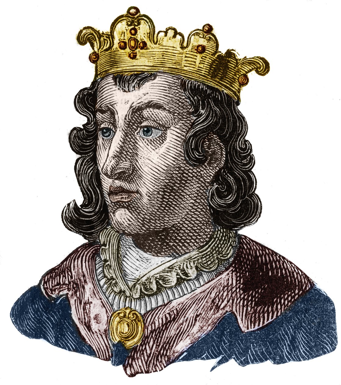 Portret Clothaire III (652 - 673), króla Neustrii i Burgundii autorstwa Unknown artist