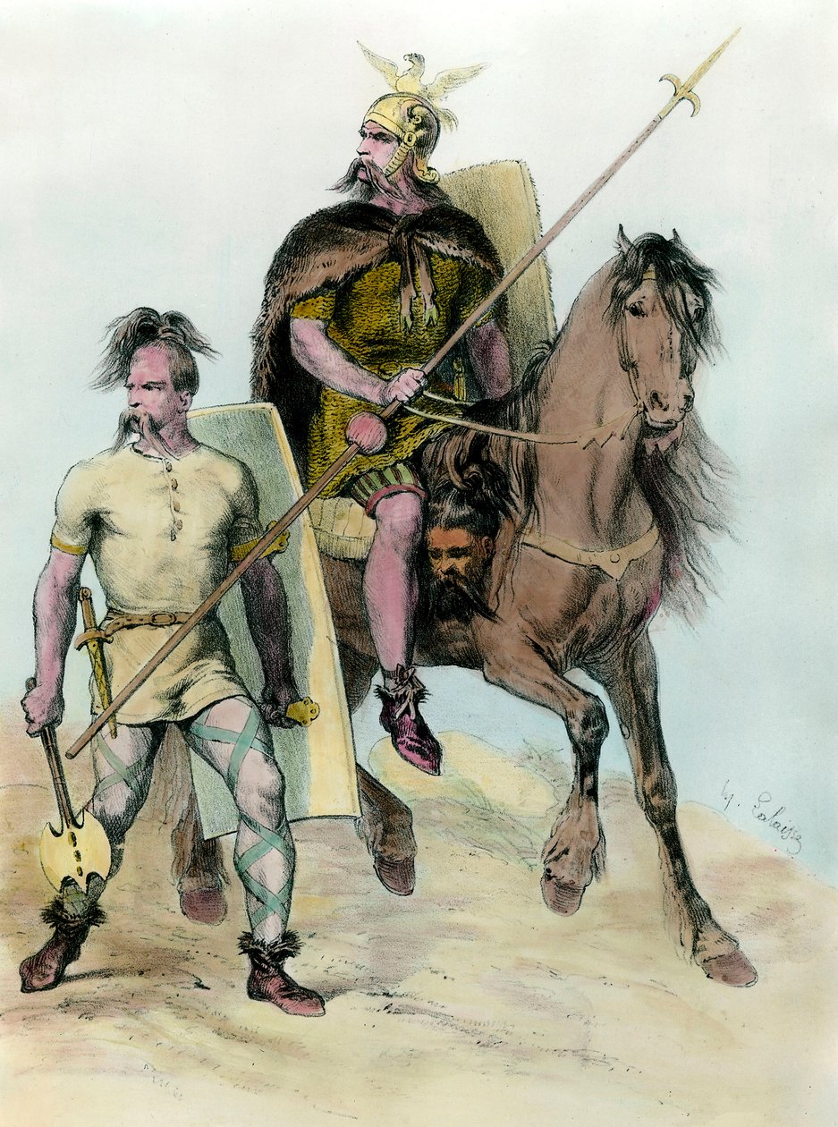 Portret Clovis I konia (465 - 511) Król franków. autorstwa Unknown artist
