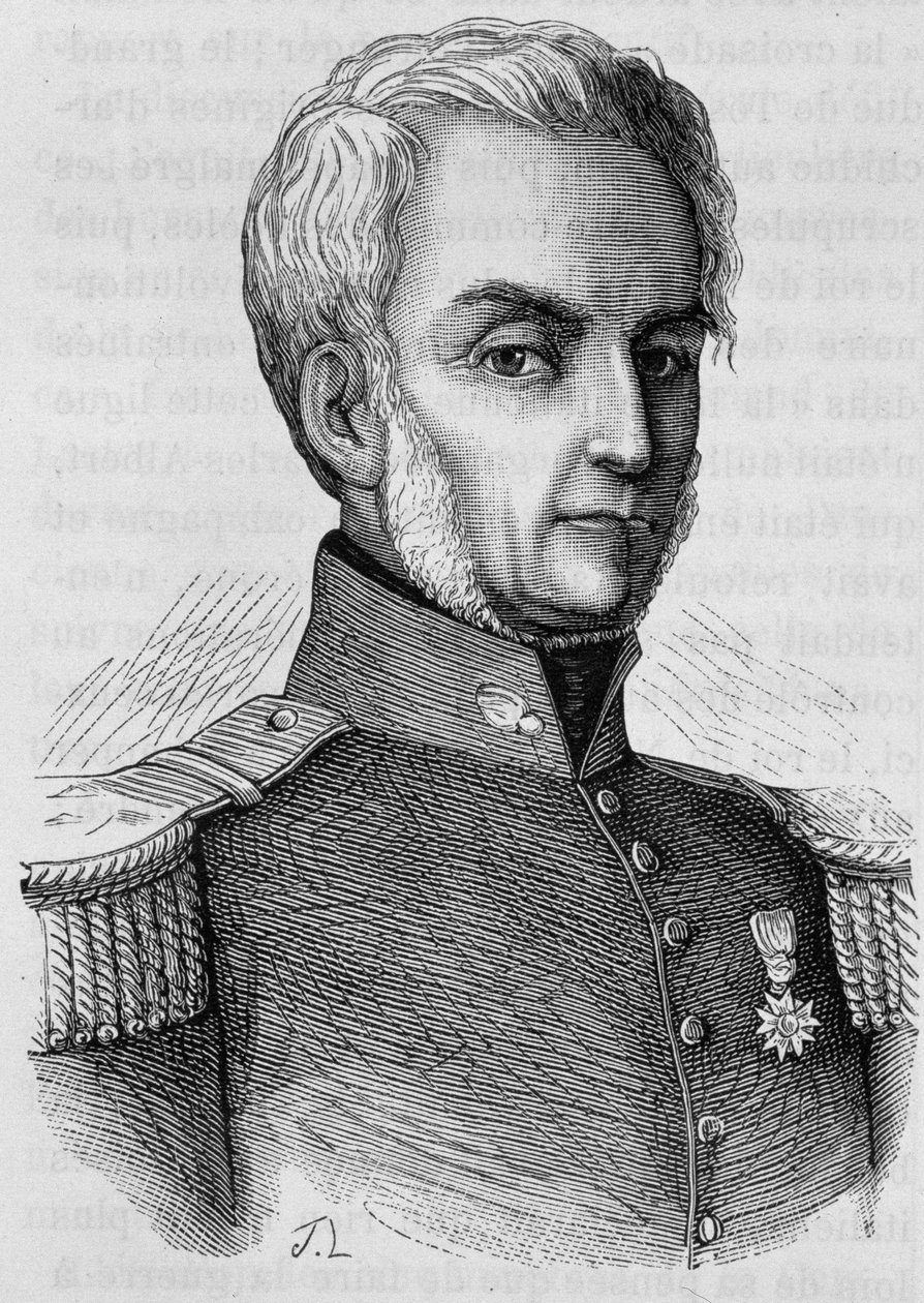 Portret Courtais. Rycina z końca XIX wieku w „Histoire de France” H. Martina. autorstwa Unknown artist