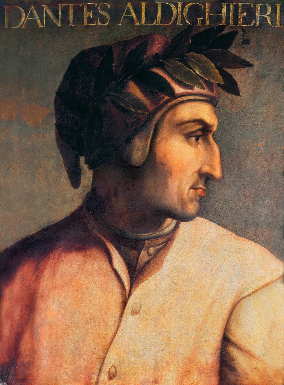 Portret Dantego Alighieri (1265-1321) autorstwa Unknown artist
