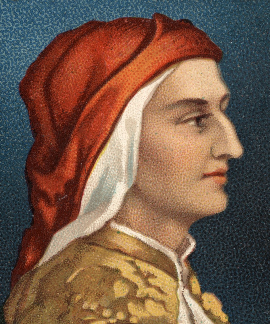 Portret Dantego Alighieri (1265-1321), włoskiego pisarza. autorstwa Unknown artist