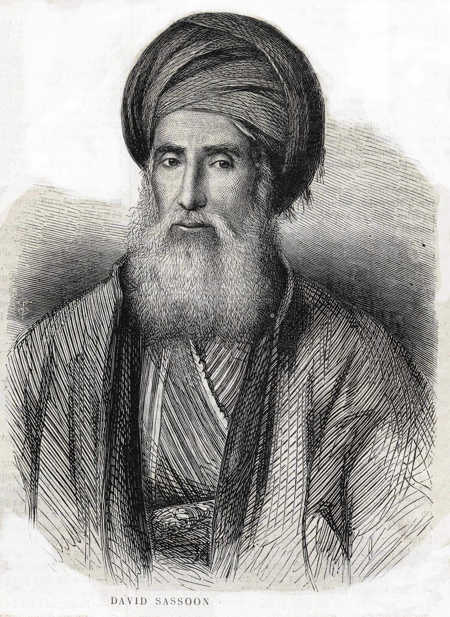 Portret Davida Sassoona 1792-1865 autorstwa Unknown artist