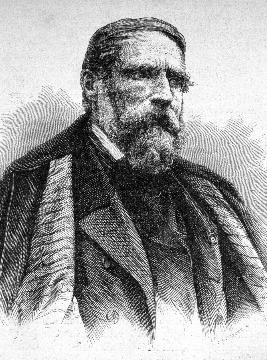 Portret Decamps, francuski malarz (1803 - 1860) - w „Les Contemporains”, b.d. koniec XIX wieku (grafika) autorstwa Unknown artist