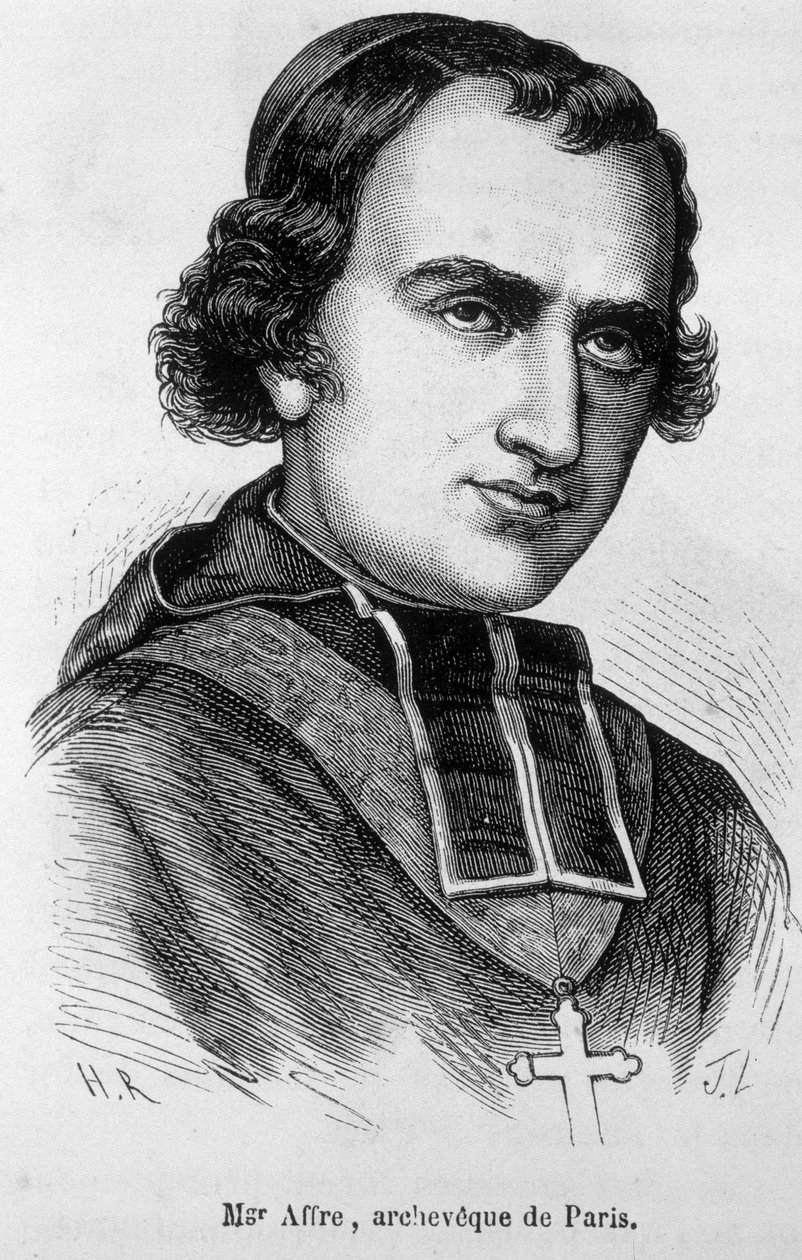 Portret Denys Auguste Affre (1793-1848), archaiczny Paryż. autorstwa Unknown artist