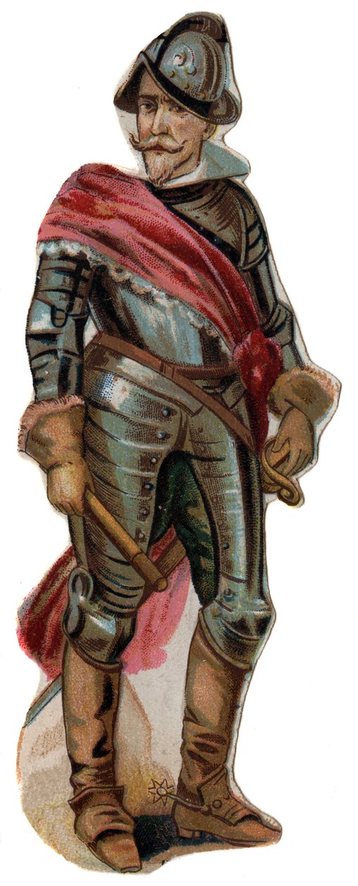 Portret Don Ferdynanda (Fernando) Alvareza de Toledo, księcia Alby (Alba) (1507-1582). Chromolitografia, koniec XIX wieku. autorstwa Unknown artist