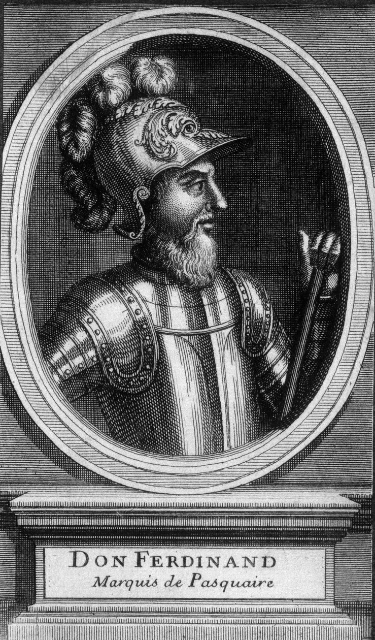 Portret Don Ferdinanda, markiza de Pasquaire - b.d. autorstwa Unknown artist