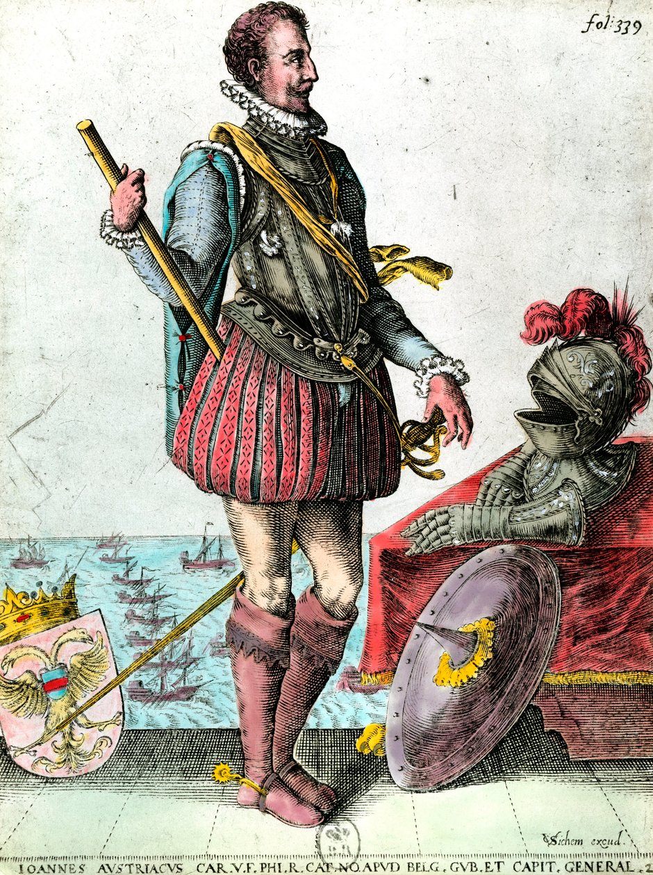 Portret don Juana Jose z Austrii (1629-1679) wicekróla Holandii Rycina XVII-wieczna kolekcja prywatna autorstwa Unknown artist